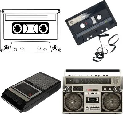 A - Coleção de Fitas Cassete e Gravadores Vintage